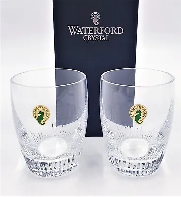 Buy Waterford Crystal Clear Light Cut Pair Of 10.5cm Whisky Tumblers New / Boxed • 59.99£