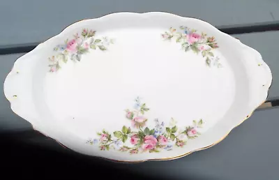 Buy ROYAL ALBERT MOSS ROSE OVAL PLATE 10 Inches 25.5cm Long BONE CHINA FIRST QUALIT • 7.99£
