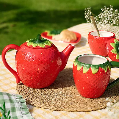 Buy The Cottage Garden Strawberry Teapot • 17.50£