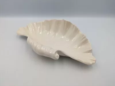 Buy Vintage Ceramic Clam Conch Leeds Pottery Handmade England Shell White Dish Bowl • 35£