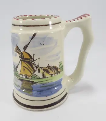 Buy Old Delft Windmill Ceramic Small Tankard Vintage Made In Holland 927 • 8£