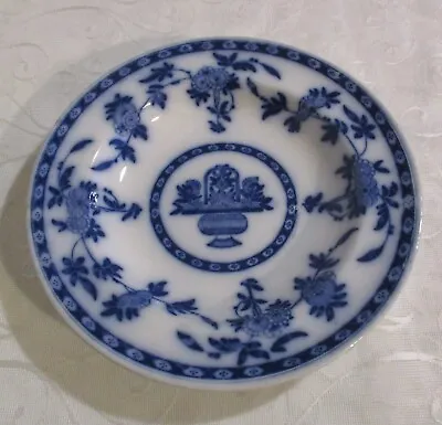 Buy Antique Minton Flow Blue And White Delft Soup Or Pasta Bowl .  Firing Crack • 26.99£