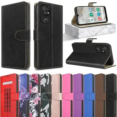 Buy For Doro 8100 8200 8050 8080 1380 1370 1360 Case Leather Wallet Flip Phone Cover • 9.95£