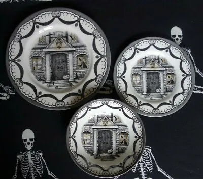 Buy New Royal Stafford Halloween House Dinner Side Plate Bowl Set Goth TkMaxx • 65£