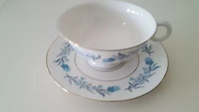 Buy Theodore Haviland-new York-cup And Saucer-clinton Pattern-blue And White  • 38.60£
