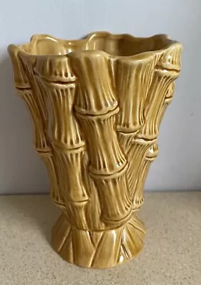 Buy Vintage Sylvac Bamboo Vase Mustard Colour Mid Century Modern 2754 • 4.99£