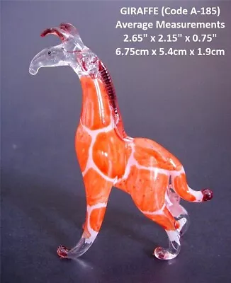 Buy BEAUTIFUL Glass GIRAFFE Glass Ornaments African Glass Animal Glass Figure Gifts • 5.15£