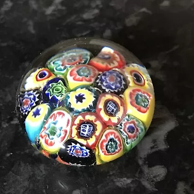 Buy Small Vintage Millefiori Made In Murano Italy Paperweight Multicoloured • 12.99£