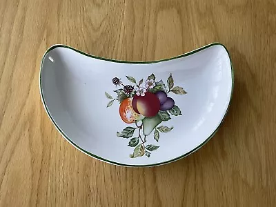 Buy Johnson Brothers Fresh Fruits Design Half Moon Crescent Ceramic Dish - RARE ! • 12£