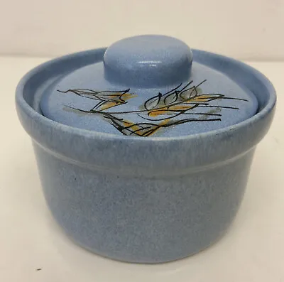 Buy Craw Isle Of Arran Pottery Lidded Dish Handmade Blue B11 • 19.99£
