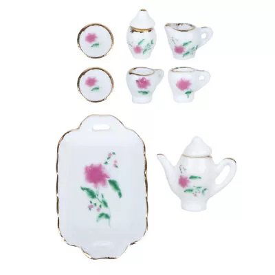 Buy 8 PCS/Set Porcelain Tea Cup Set China Tea Set Porcelain Ceramic Tea Set • 10.85£