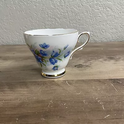 Buy Royal Sutherland Staffordshire Tea Cup  Blue Floral China  England Replacement • 8.52£