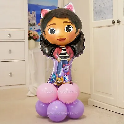 Buy Gabby Dollhouse Balloon Display Theme Kids Birthday Party Supplies Decorations • 7.99£