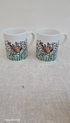Buy Vintage Biltons Coloroll Bird Ceramic Mugs X 2. Made In England. 250ml • 9.99£