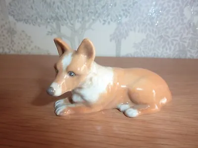 Buy Lovely Little Branksome China Pottery Corgi Dog In Light Tan Gloss VGC • 12.99£