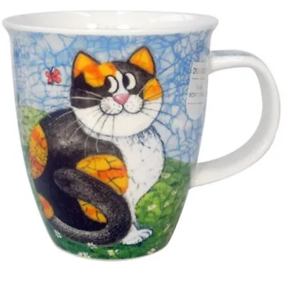 Buy Dunoon Happy Cats Tri-Color Cat Mug With Handle Nevis • 24.88£