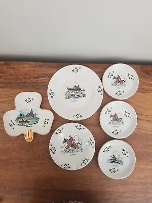 Buy Carrigaline Pottery Tea Plate, Ash Tray 3 X Pin Dishes & A Clover Dish. • 5.99£