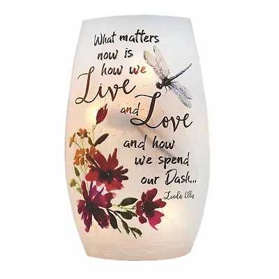 Buy Stony Creek At Home Live Your Dash 5  Tall Crackle Glass Pre-Lit Vase DSH9204-B • 32.54£