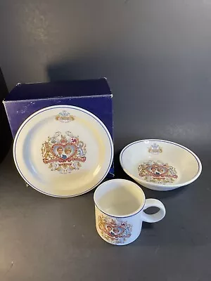 Buy Charles & Diana 1981 Marriage 6.75”plate, Bowl & Cup Set Midwinter Staffordshire • 22.68£