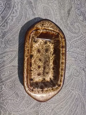 Buy Brown Fosters Pottery Butter-dish. Honeycomb Design. • 4.99£