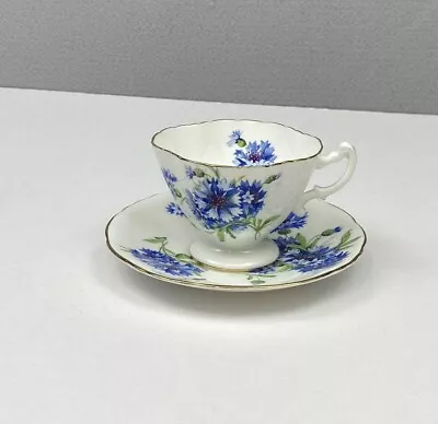 Buy Hammersley Blue Cornflower Tea Cup & Saucer England • 17.29£
