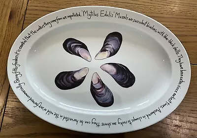 Buy Richard Bramble/jersey Pottery Mussel Design 39cms Platter In Exc/con • 39.95£