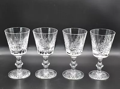 Buy Set Of 4 Edinburgh Crystal Star Of Edinburgh Claret Wine Glasses - 6” / 15cm • 40£