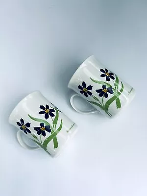 Buy 2 Queens Rosina Flora Botanica Fine Bone China Mugs Made In England  • 22.76£