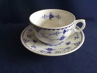 Buy Furnivals Denmark Blue Tea Cup & Saucer (chip Under Cup Base Rim ) • 5£