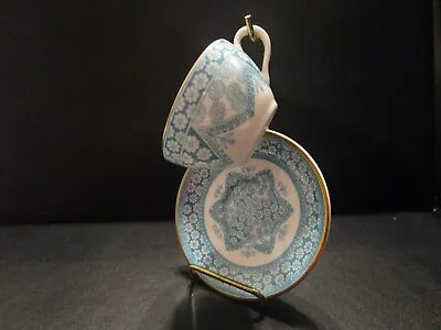Buy Spode Miniature China Tea Cup And Saucer -  Turquoise Primrose  • 12.99£