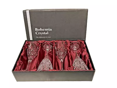 Buy Bohemia Crystal Wine Glasses Boxed Set 4 Three Boxes Available • 14.99£