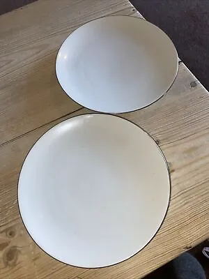 Buy TWO Thomas Germany Medallion 745 Thin Platinum Side Bread Plates 17cm - In VGC • 5.89£