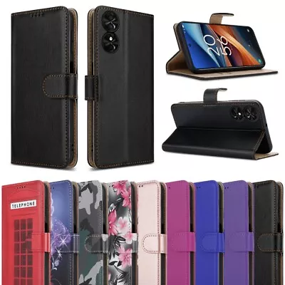 Buy For TCL 501 505 50 SE 5G 406 405 403 Case, Leather Flip Wallet Stand Phone Cover • 6.95£