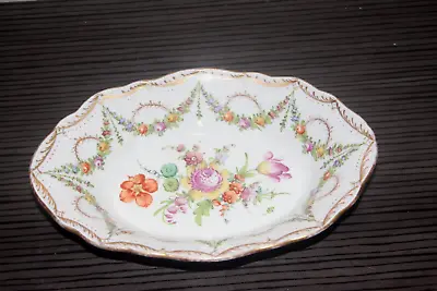 Buy Vintage Dresden Porcelain Handpainted Dish • 40£