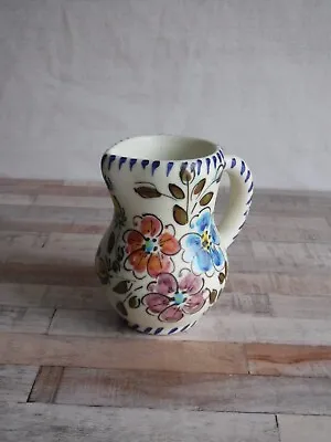 Buy Small Floral Jug Spanish Italian Pottery • 8£