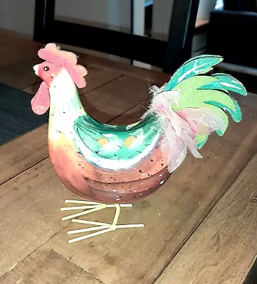 Buy Ceramic Rooster Figure Rocking Roosters Hand Painted • 5£
