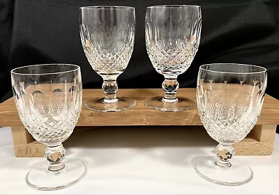 Buy 4 Waterford COLLEEN Short Stem Claret Wine Goblets Glasses Set 4 3/4  Vtg Irish • 95.89£
