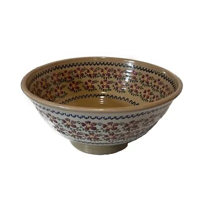 Buy Vintage Bowl Nicholas Mosse Pottery Old Rose Handcrafted Ireland 6  H X 12  Dia • 158.48£