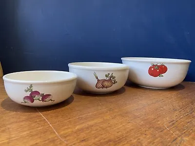 Buy Vintage 50s Egersund Norway Vegetable Dishes X3 Nesting Country Kitchen Style • 5£