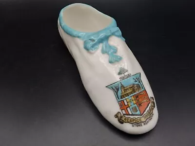 Buy Goss Crested China - STOKE NEWINGTON Crest - Queen Victoria's First Shoe - Goss. • 8£