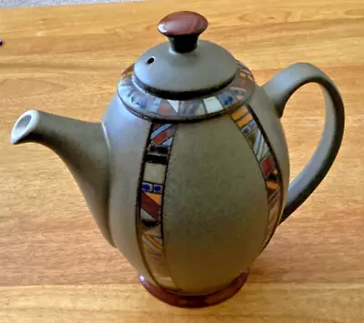 Buy Vintage Denby Marrakesh Coffee Pot  Brown Mosaic Rim • 14.99£