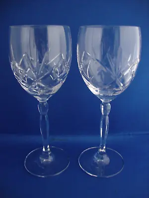 Buy 2 X Royal Doulton Crystal Daily Mail Wine Glasses (2) • 19.95£