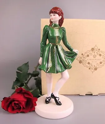 Buy Coalport Figurine  Irish Dancer  - Girl In Green Dress. Porcelain. 8.25  • 139.99£