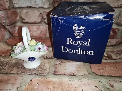 Buy Royal Doulton Flower Basket Bone China Boxed • 15£