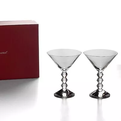 Buy Baccarat Vega Martini Glass Crystal Glass Table Drinkware 2810901 Pair  NIB • 408.23£