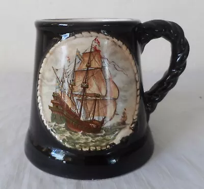 Buy Great Yarmouth Pottery Norfolk Mug Tankard Galleon Ship The Great Storm Studio • 14.99£