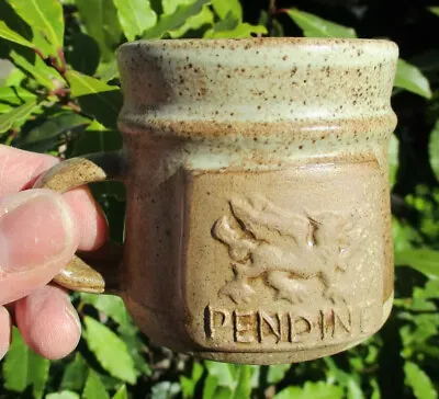 Buy Vintage Pendine South Wales Welsh Dragon Emblem Stoneware Studio Pottery Cup • 12£