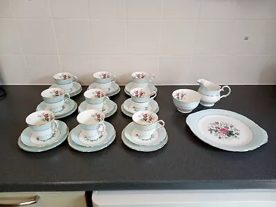 Buy Vintage Duchess Bone China  Tea Set Includes Cake Plate, Sugar Bowl And Milk Jug • 35£