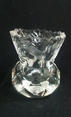 Buy Edinburgh Scottish Crystal Thistle Cut Etched Shot Glass Toothpick Holder 6.5cm  • 10£