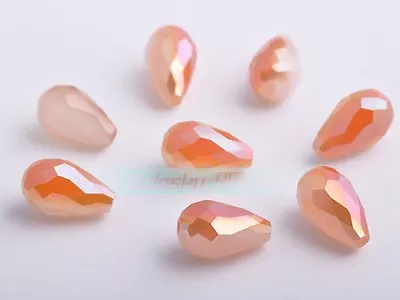Buy Crystal Glass Teardrop Faceted Loose Craft Beads Lot 5x3 7x5 12x8 15x10 18x12mm • 3.30£